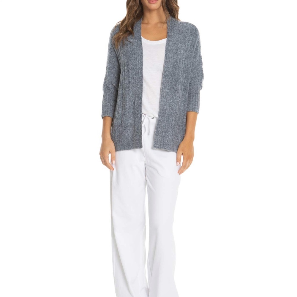Barefoot Dreams CozyChic Lite Ribbed Cardi NWT Size L/XL